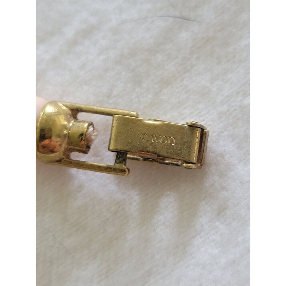 Vintage Avon Faux Angel Skin Marbled Pink & Gold Bead Necklace & Bracelet Set - Picture 5 of 6